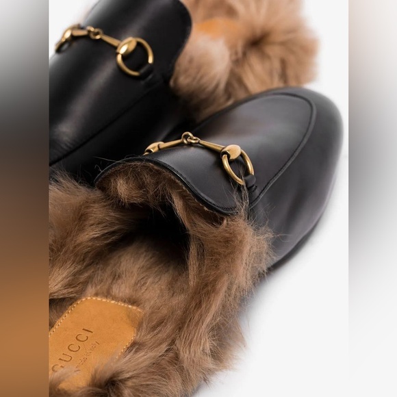 Gucci PRINCETOWN Fur Mule Size 39 US 8.5-9 - Picture 5 of 14